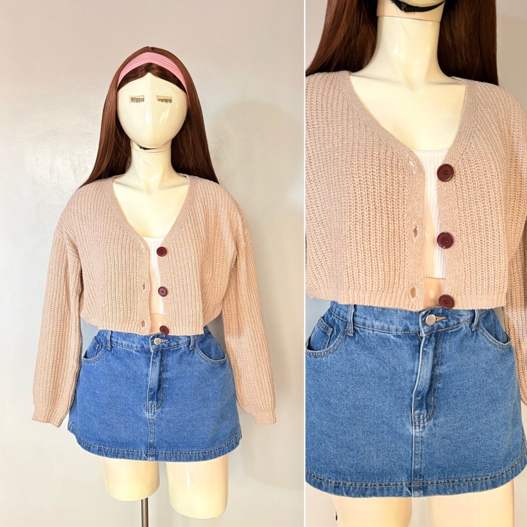 Lovito Cardigan (Category: Longsleeves) located in Quezon. Submitted by closetby_gn (Listing ID 1464570755, Image 1). Description: || TRENDY CLOTHES၄၃ BRAND: LOVITO KNITTED SMALL TO MEDIUM GOOD AS NEW NO FLAWS/DAMAGE ✿Reminders 𐙚 Strictly Payment first 𐙚 No cancellation of orders 𐙚 Comment Mine | PM to order ✿Mode of payment •Gcash only ✿Shipping Courier •Flash express All items are in good condition!☺️ Happy Shopping Giirls! 🫶🏻.