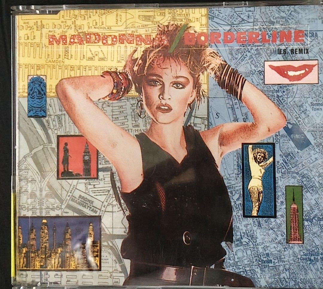 Madonna Borderline US Remix Maxi CD Single (Category: CDs & DVDs) located in Manila. Submitted by ruelcabrer77078 (Listing ID 1464749868, Image 1). Description: - Artist/Title: Madonna - Borderline Maxi Single CD - Label: Sire Records (Made in Germany) - Catalog Number: 7599 20218-2 - Tracklist: US Remix, Dub Remix, and Physical Attraction - Packaging: Jewel case with original inserts - Special Feature: Iconic yellow disc face - Condition: Well-m