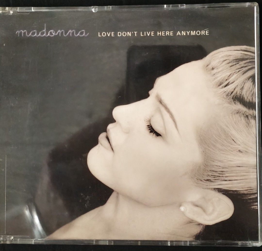 Madonna Love Don't Live Here Anymore CD Single (Category: CDs & DVDs) located in Manila. Submitted by ruelcabrer77078 (Listing ID 1464749944, Image 1). Description: Madonna maxi CD single for Love Don't Live Here Anymore. Released in 1996 by WEA International. Includes four tracks featuring Soulpower and album remixes. Disc has printed markings reading M42 and RPC. Standard jewel case packaging..