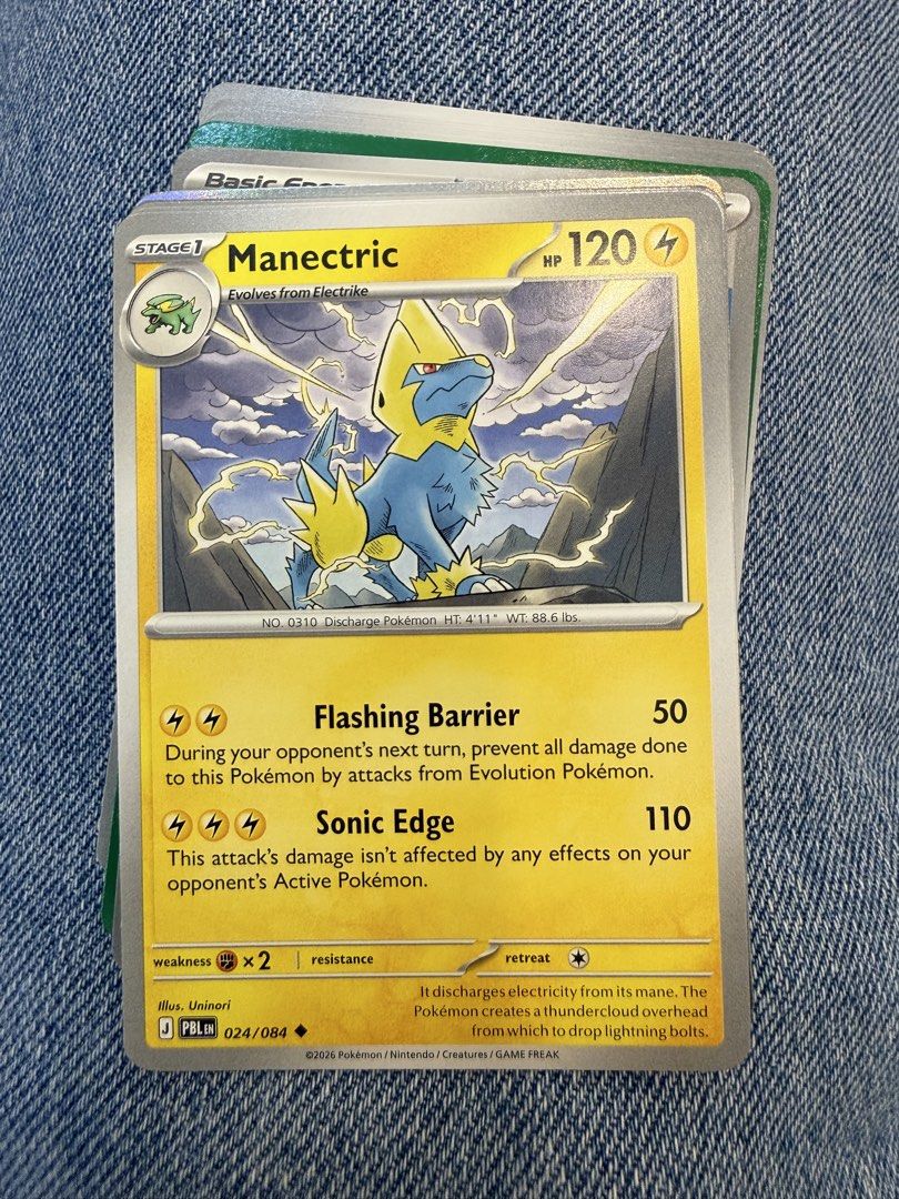 Manectric - 024/084 - Pitch Black | Pokemon TCG (Category: Raw Singles) located in Marikina City. Submitted by jpcollectiblesph (Listing ID 1464667908, Image 1). Description: Have 2 pcs.