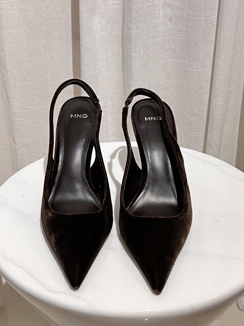 Mango Brown Suede Slingback Heels (Category: Heels) located in Cebu City. Submitted by cgdeclutters (Listing ID 1464588745, Image 3). Description: .