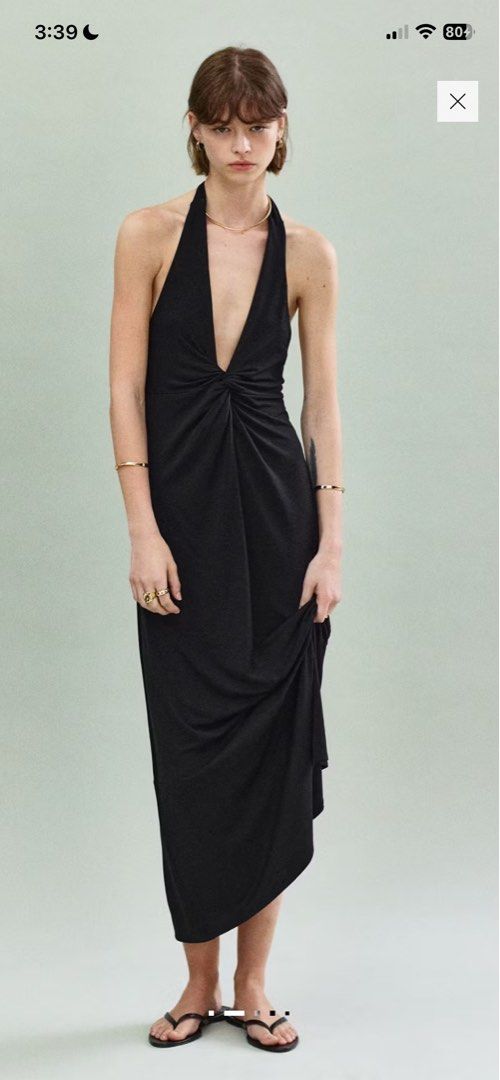 Mango Draped Halter Dress (Category: Dresses) located in Manila. Submitted by kshops777 (Listing ID 1464658455, Image 1). Description: MANGO DRAPED HALTER DRESS USED ONCE FOR BIRTHDAY ONLY Original Price: ₱2,395 Can fit M-L Message for more photos/info MOP: Gcash or Bank Transfer MOD: Lalamove, J&T, or meet up around DLSU Taft Delivery: Care of buyer Super classy! .