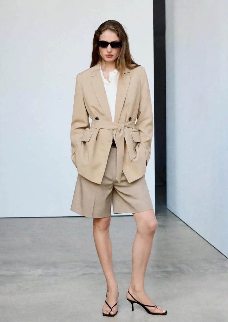 Mango Short Belted Blazercoat (Category: Coats, Jackets and Outerwear) located in Subic. Submitted by ayvee.ph (Listing ID 1464656983, Image 1). Description: Mango Short Belted Blazercoat FAVE!!!! So pretty perfect for travel 🐼 Prelove No when worn / Never worn 🏷Good as bnew Bought in store for 2885 Size: 34 on tag fits Med Bust: Upto 38 Length: 29 inches Shoulder: 16 📌Measured via tm ✅Color may differ due to lighting Price: 📍Location: Olonga