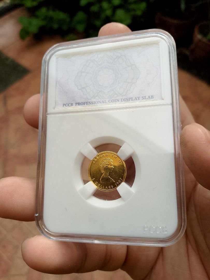 Maple Leaf Queen Elizabeth ll 1987 (Category: Currency) located in Manila. Submitted by dsupreme232003 (Listing ID 1464724433, Image 2). Description: Firm Price 30,000.00 ‎Stricly Meet up ‎ ‎Weekend Sm Center Las Pinas ‎Weekdays Somerset Alabang Manila ‎ ‎The 1987 1/10 oz Gold Canadian Maple Leaf is a wonderfully made coin with the classic maple leaf design struck in 24-karat gold. It is a valuable collectible and a condensed form of investment-g