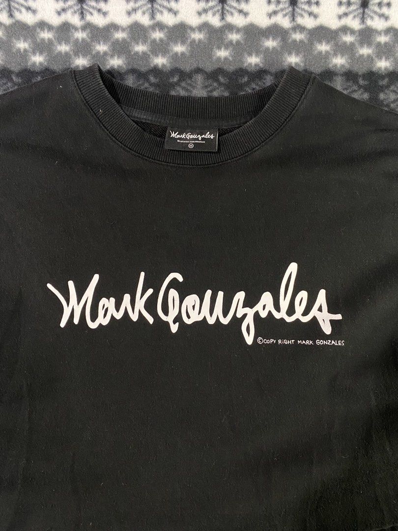 Mark Gonzales (Category: Coats, Jackets and Outerwear) located in General Santos City (Dadiangas). Submitted by nokkie_thrift (Listing ID 1464659171, Image 2). Description: Mark Gonzales Excellent condition Dimes 22x28 Issue: minimal crack print.