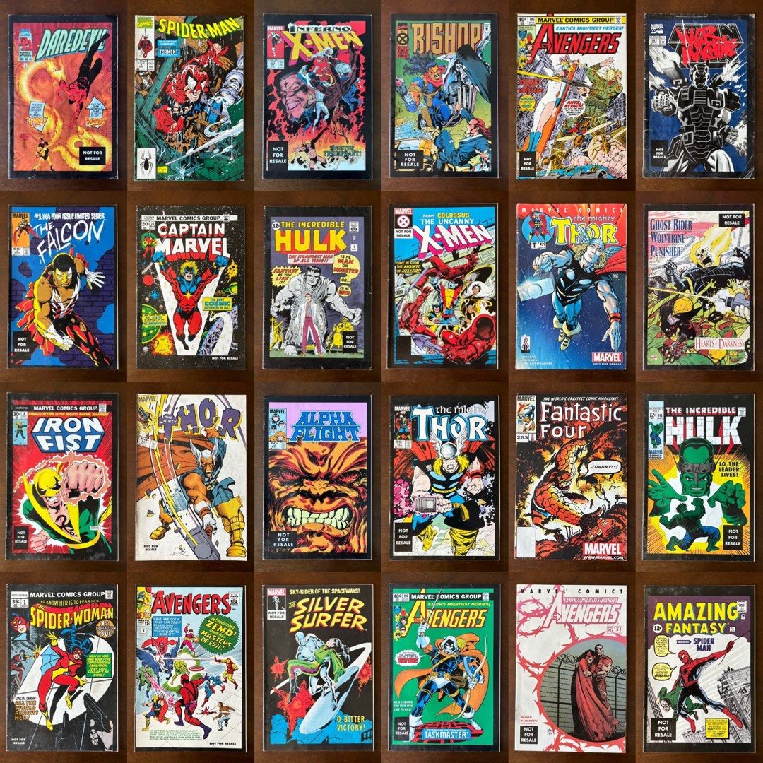 Marvel Comics (24 pcs) (Category: Comics & Manga) located in Muntinlupa City. Submitted by toychestmnl (Listing ID 1463878070, Image 1). Description: #marvel #comics.