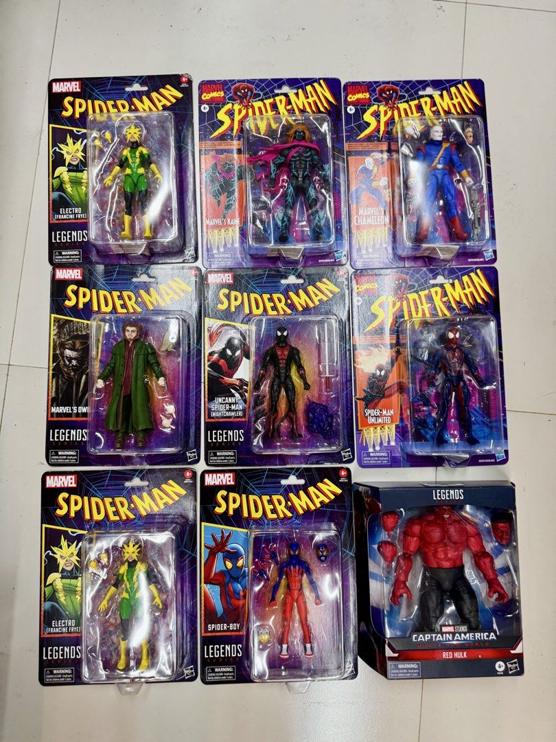 Marvel legends Spiderman (Category: Figurines & Statues) located in Paranaque City. Submitted by icko007 (Listing ID 1464748485, Image 1). Description: Marvel legends Spider-Boy Moc - 1.1k Marvel legends Spiderman Unlimited Moc - 1.1k Marvel legends Uncanny Spiderman Moc - SOLD🔥 Marvel legends Owl Moc - 1.1k Marvel legends Chameleon Moc - 1.1k Marvel legends Electro [Francine Frye] Moc - 750 Marvel legends Kaine Moc - 980 Red Hulk - SOLD🔥 Dibs 