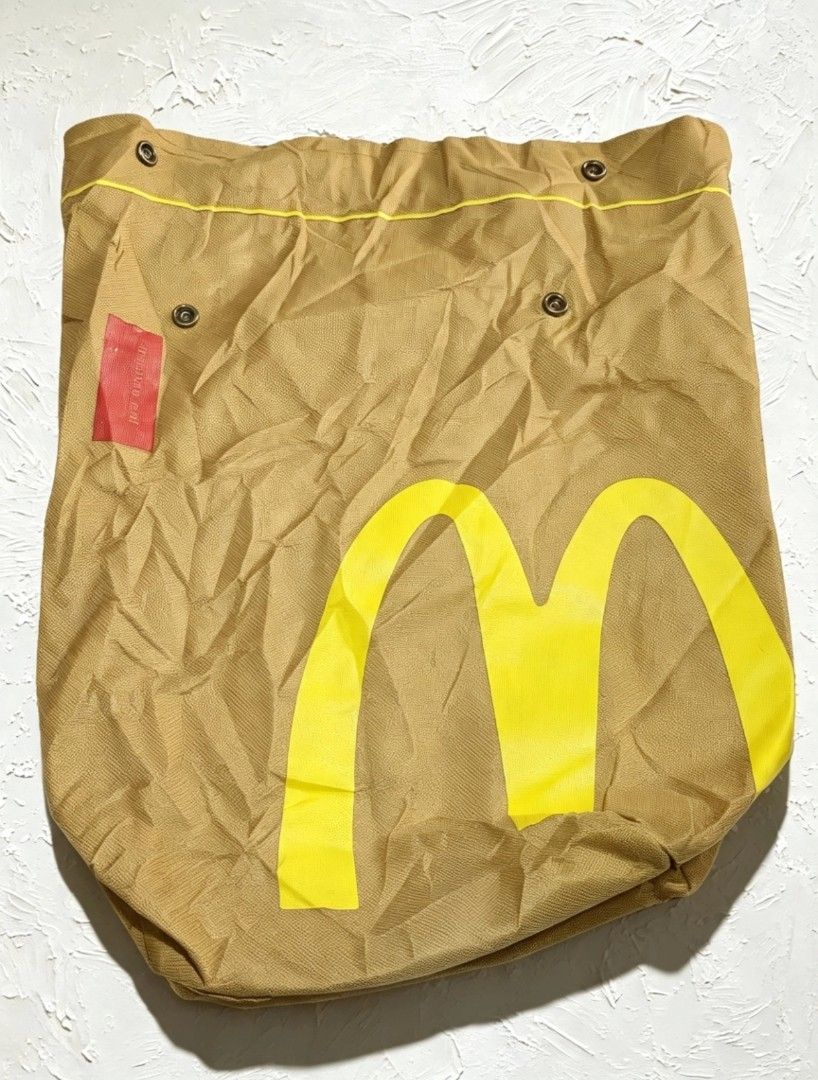 McDonald's Canvas Backpack (Category: Backpacks) located in Manila. Submitted by iceman_17 (Listing ID 1464647167, Image 2). Description: McDonald's reusable eco-bag / backpack.
