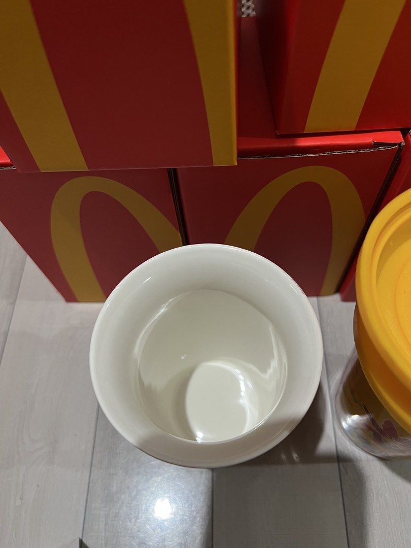McDonald's Limited Edition Ceramic Cup (Category: Water Bottles & Tumblers) located in Caloocan City. Submitted by stefhope (Listing ID 1464671861, Image 3). Description: Brand new and on hand - Fun festival design: Bright yellow with colorful dancer graphic - Includes yellow lids - Ideal for drinks on the go - Great collectible for McDonald's fans - Unique and eye-catching cups.
