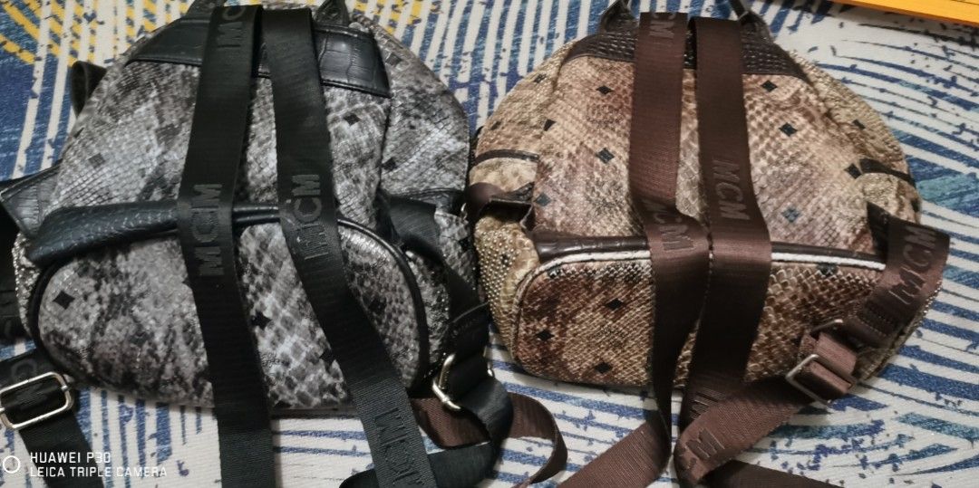 Mcm munchen python backpack (Category: Backpacks) located in San Jose. Submitted by thrift_ni_sir (Listing ID 1464712939, Image 2). Description: Ready for aspack free sf Excellent condition MOD j&t Add shipping fee MOP gcash.