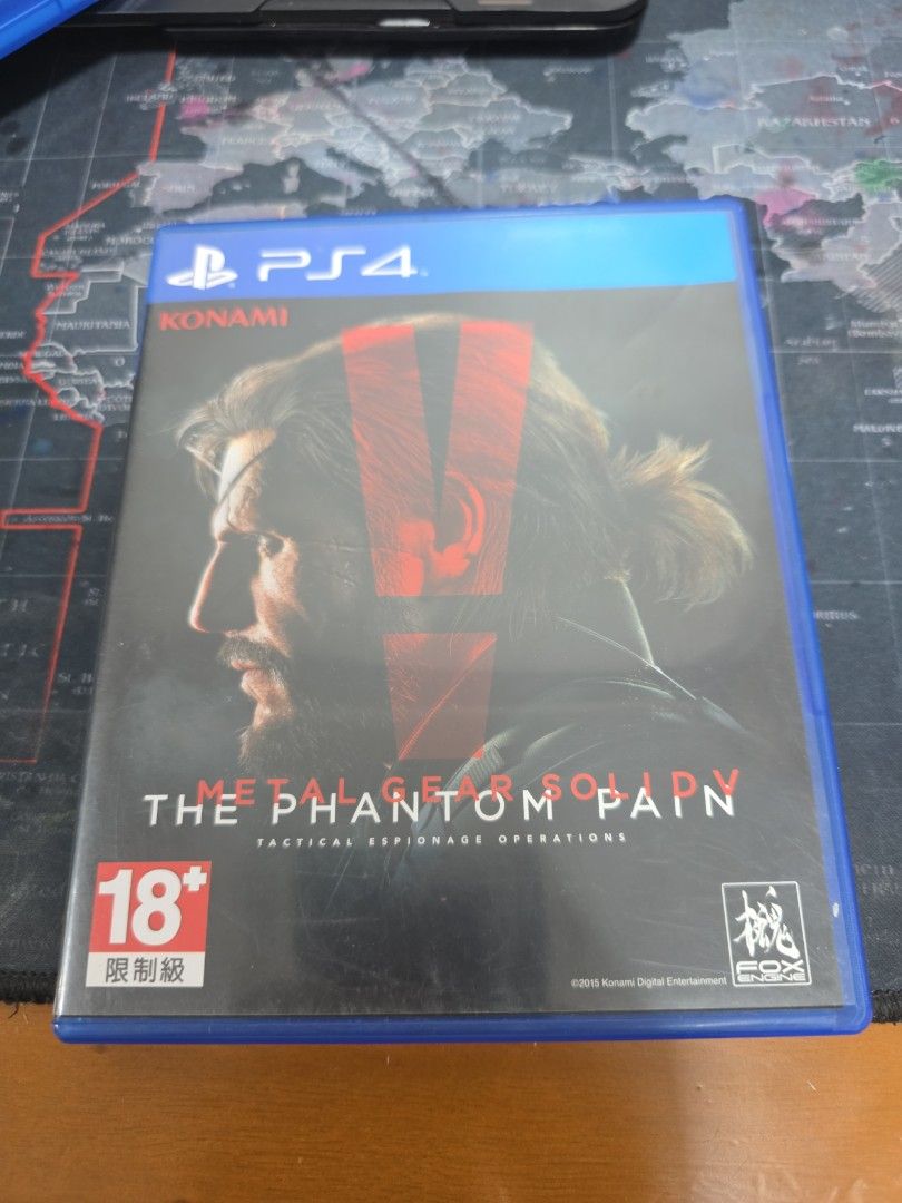 Metal Gear Solid V(5): The Phantom Pain PS4 (Category: PlayStation) located in Santa Rosa. Submitted by oddzyodd (Listing ID 1464727848, Image 1). Description: Physical disc and case, pre-owned, few scratches and dirt on disc, no issues, working. Slightly negotiable price PAYMENT FIRST, BUYER PAYS SHIPPING.