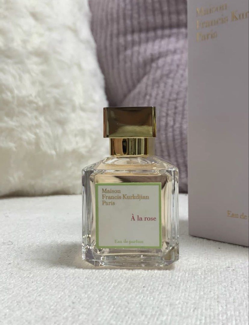 MFK À la rose EDP 70mL (Category: Fragrance & Deodorants) located in Quezon City. Submitted by yswliu66 (Listing ID 1464718542, Image 1). Description: 70mL fsm w/box unli legit check :)) slightly nego can send more pics for lc upon request ✨.