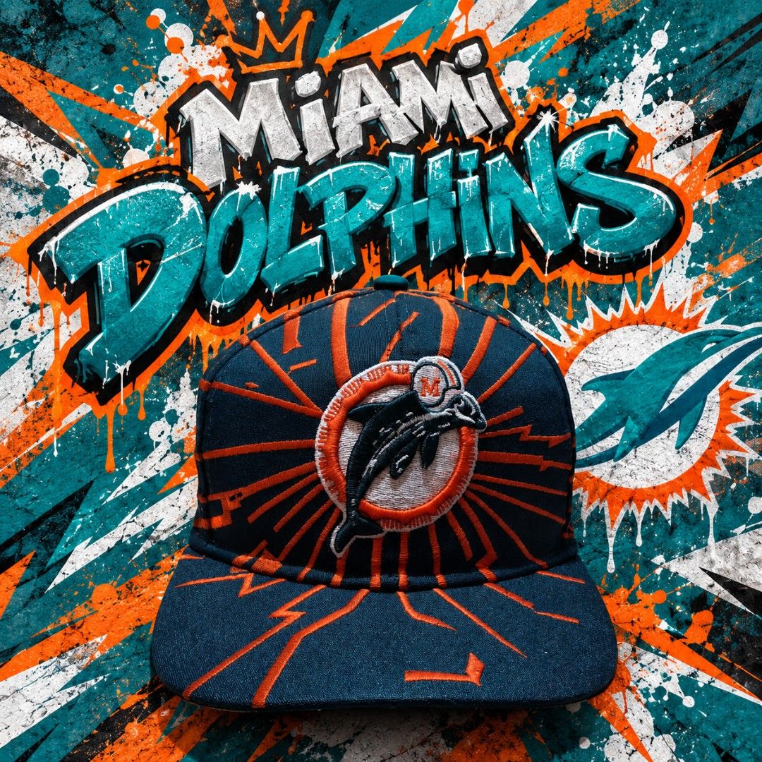 MIAMI DOLPHINS COLLISION BASEBALL HAT (Category: Caps & Hats) located in Tagum. Submitted by rxthrift_clo (Listing ID 1464713481, Image 1). Description: FS! Miami Dolphins Collision Cap Starter / Not Vintage/Replica only Gray UnderBrim No Issue/Reshaped Done Susuotin mo nalang! 750 FREESHIP 📍.