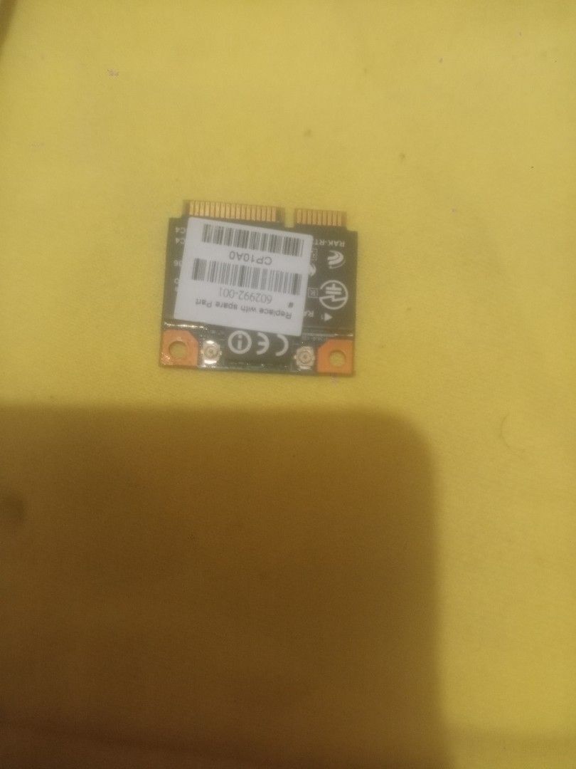 Mini PCI wifi (Category: Laptops & Notebooks) located in Manila. Submitted by jabefa1234 (Listing ID 1464602975, Image 1). Description: .