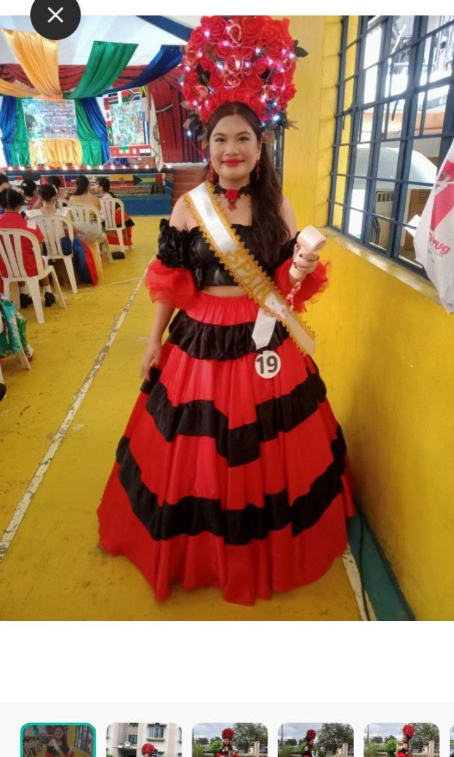 Miss Spain/Columbia costume (Category: Announcements) located in Quezon City. Submitted by Mayas_Warehouse (Listing ID 1464589642, Image 1). Description: for rent only 1500 deposit.