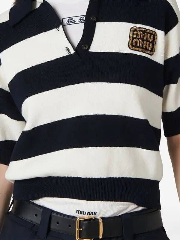 Miu-miu (Category: Shirts) located in Manila. Submitted by highendcollection.wind (Listing ID 1464616755, Image 3). Description: Miu-miu top almost 87k price in peso Heavy ribbed knit top free size stretch .