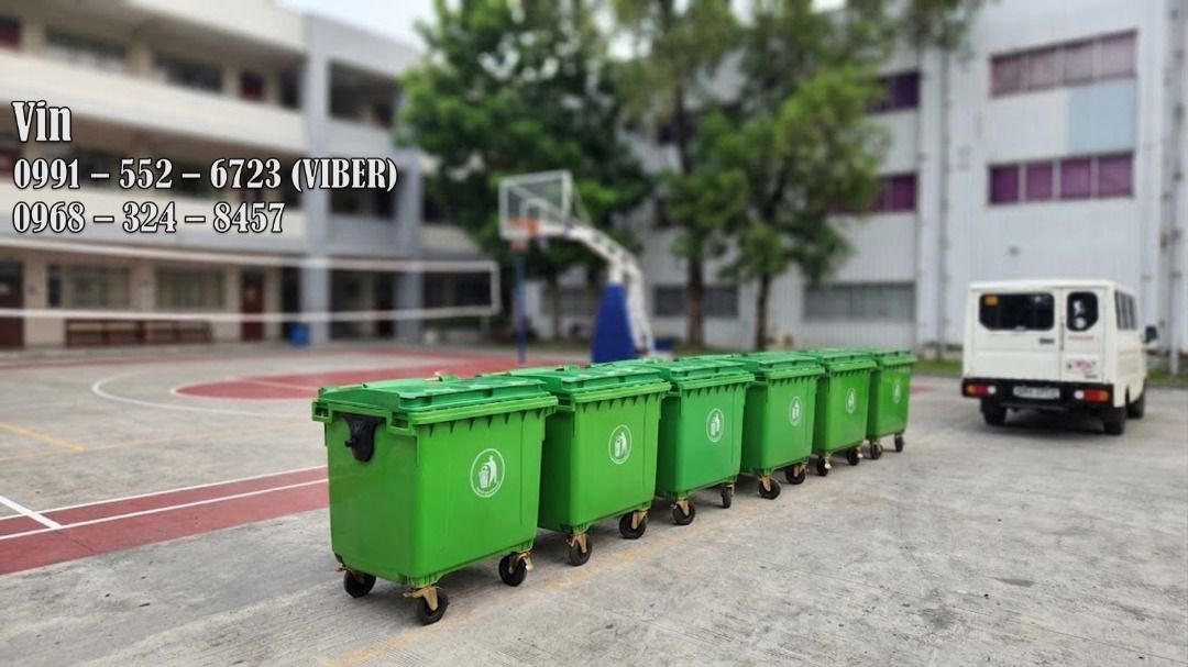 mobile trash bin 1100 liters (Category: Waste Bins & Bags) located in Bacoor. Submitted by zx400rr (Listing ID 1464572370, Image 1). Description: MOBILE WASTE BIN 1100L 660L heavy duty trash bin with wheels and Cover Outdoor trash bin WE ALSO HAVE > cooler box > ppe supplies > road barricade > road signs For inquiries: 0991 552 6723 0968 324 8457 0933 855 9510 0956 702 8557 Landline: Pldt 046 416-39-20 Pin location: Nazareno 10 Trading #12 Tirona