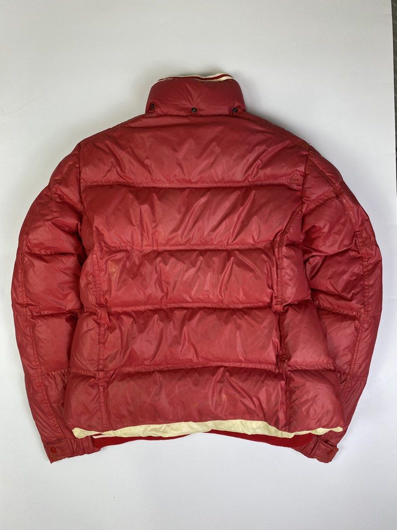 Moncler Branson Down Jacket (Category: Luxury Apparel) located in Dasmarinas. Submitted by goodbuyartisanal (Listing ID 1464606091, Image 2). Description: Moncler Branson Down Jacket Size 2. Width 20 inches Length 25 inches Hem 17.5 inches Sleeves 25.5 inches Shoulder 15 inches Issue : Missing Hood & Tanggal na yung patent color nya Price : 2,000 Pm me.
