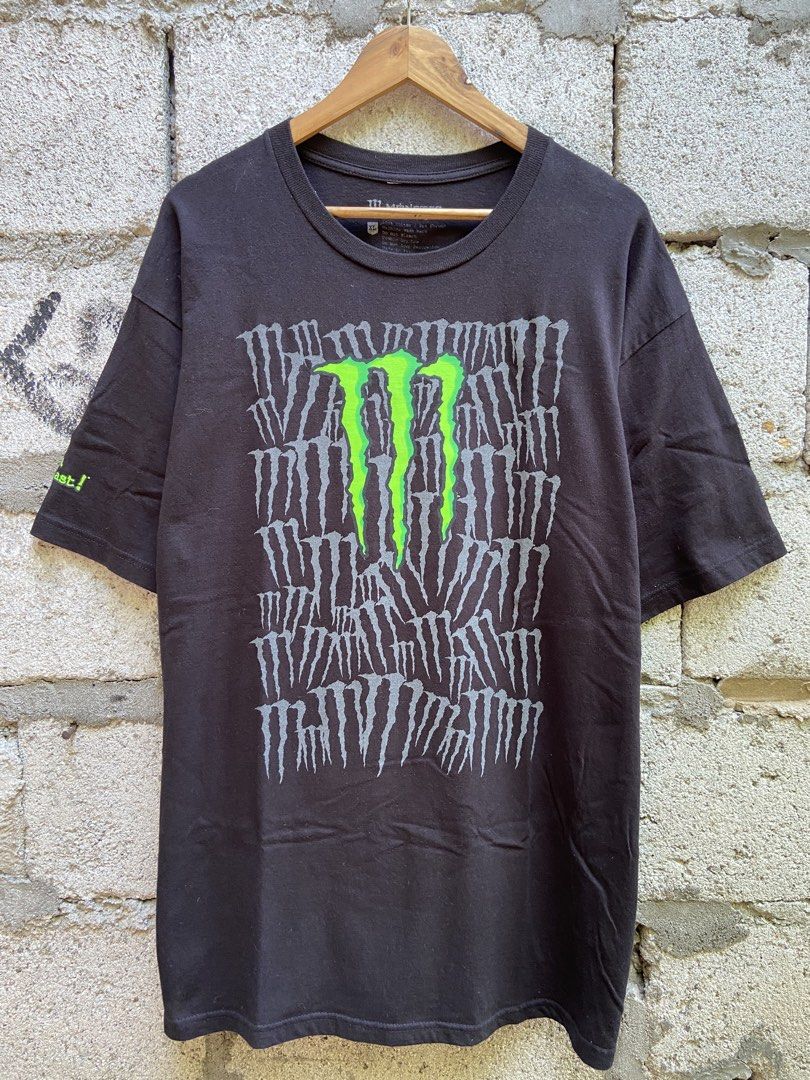 Monster energy tee (Category: Tshirts & Polo Shirts ) located in Manila. Submitted by da_plugv2 (Listing ID 1464606282, Image 1). Description: Monster energy Print tag XL 23 x 31.5 dimes 600.