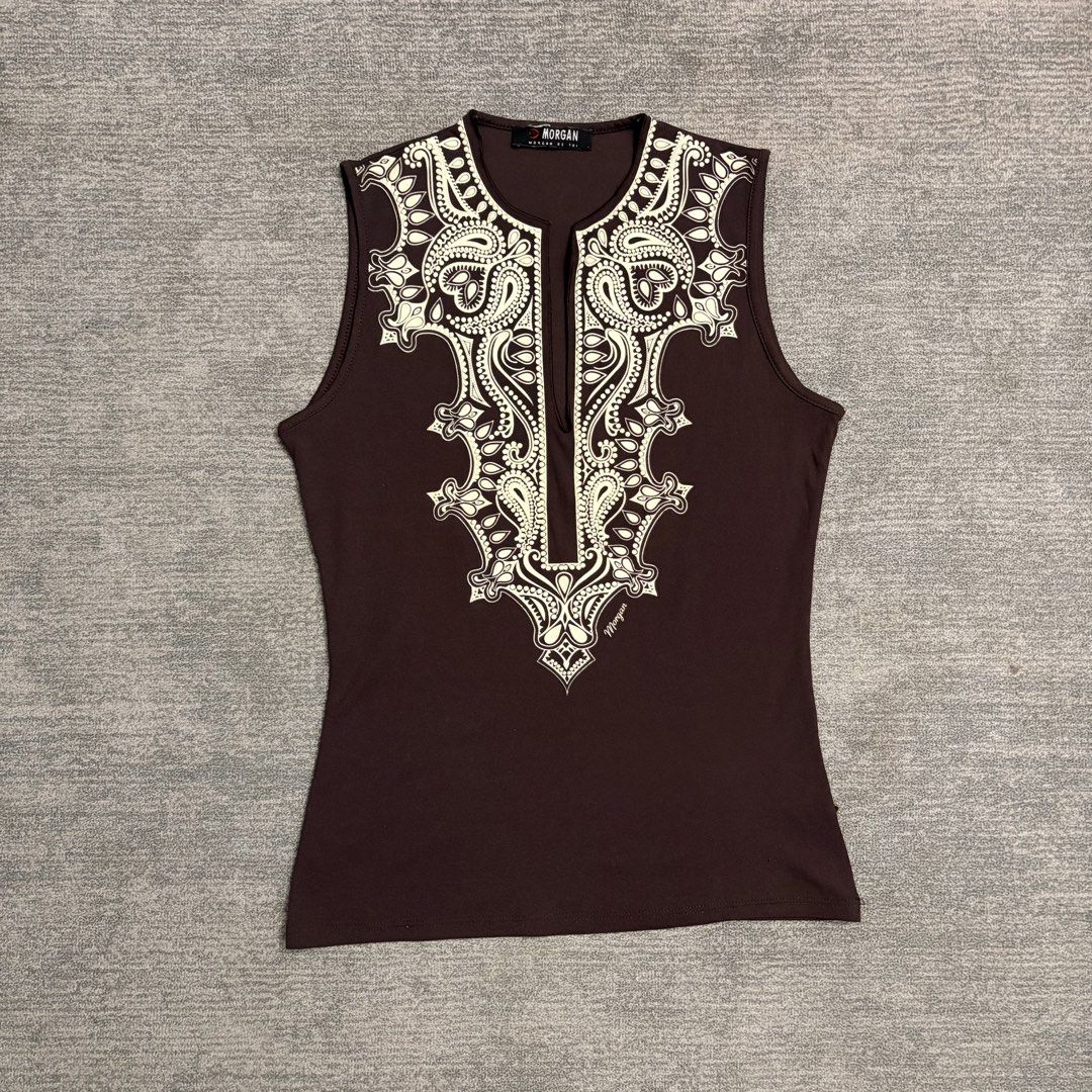 Morgan de Toi Brown Strech Top (Category: Sleeveless) located in Batangas. Submitted by bermudaph.2 (Listing ID 1464685756, Image 1). Description: .