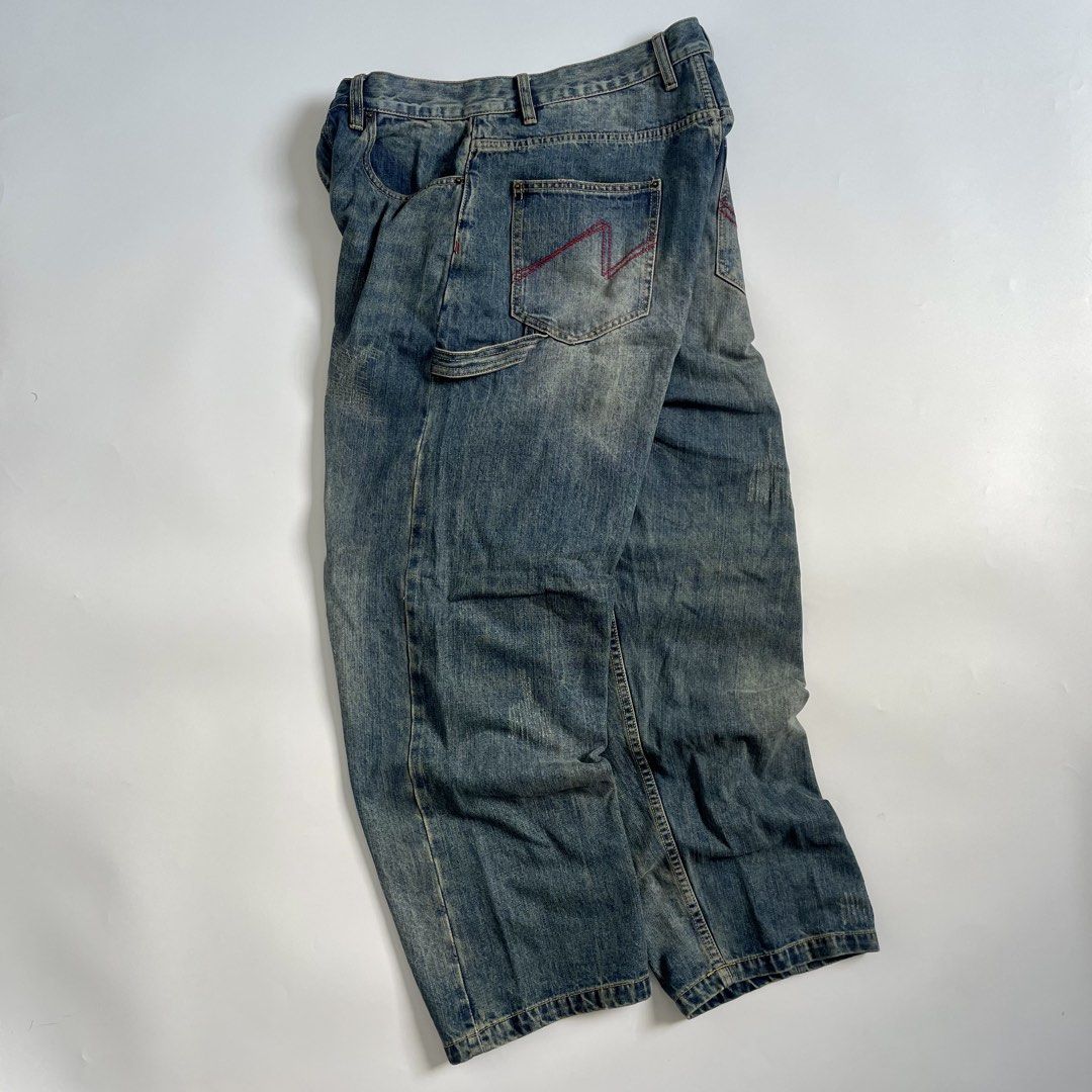 Mud washed Carpenter Jeans (Category: Jeans) located in Imus. Submitted by streetgrails.ph (Listing ID 1464716955, Image 1). Description: NOTHOMME MUD WASHED CARPENTER PANTS 32 x 40, hem: 9 in excellent condition 9/10 color rate no issue! imus cavite loc! 📍 courier/mode of delivery: j&t or lalamove mode of payment: payment first thru gcash only! 📌 no return/refund! 📌 can send proof of legitimacy!.