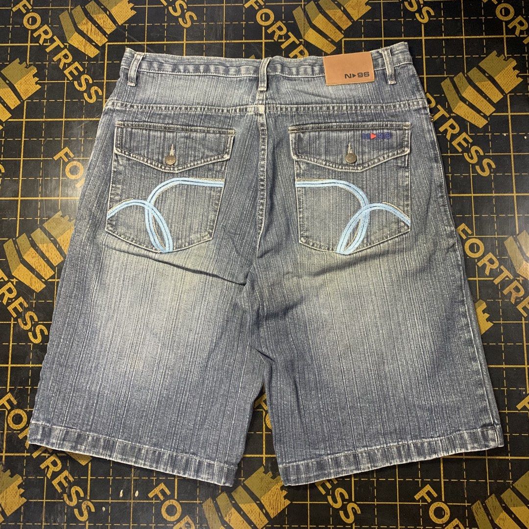 N96 Denim Jorts (Category: Shorts) located in Manila. Submitted by vanmeds (Listing ID 1464636554, Image 1). Description: Y2k Denim Jorts 36 waist 24.5 length goodcondition 📍Manila .