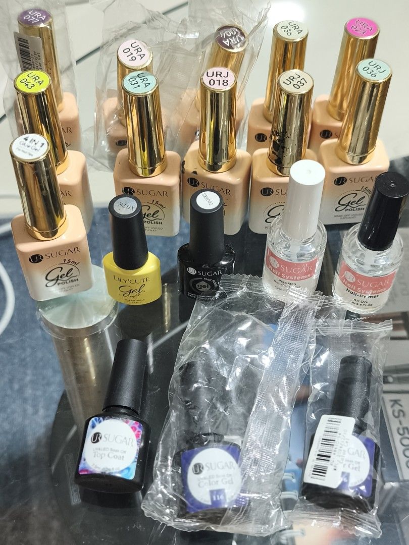 NAIL TECH STARTER BUNDLE!!! 💅 (Category: Hands & Nails) located in Caloocan City. Submitted by g.collections (Listing ID 1464711749, Image 1). Description: - All-in-one DIY nail art set, perfect for beginners and practice - Includes Lady Queen 35000 RPM electric nail drill - Includes SUNone UV/LED nail lamp for fast curing - Comes with multiple UR Sugar gel polishes and soft gel tips box - Essential tools included: files, nipper, and prep liquid
