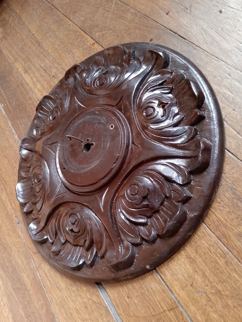 Narra wood round console (Category: Other Home Decor) located in Malabon City. Submitted by bugoy18 (Listing ID 1464657970, Image 2). Description: Narra wood round console stand for santo of any figure solid narra pm price.