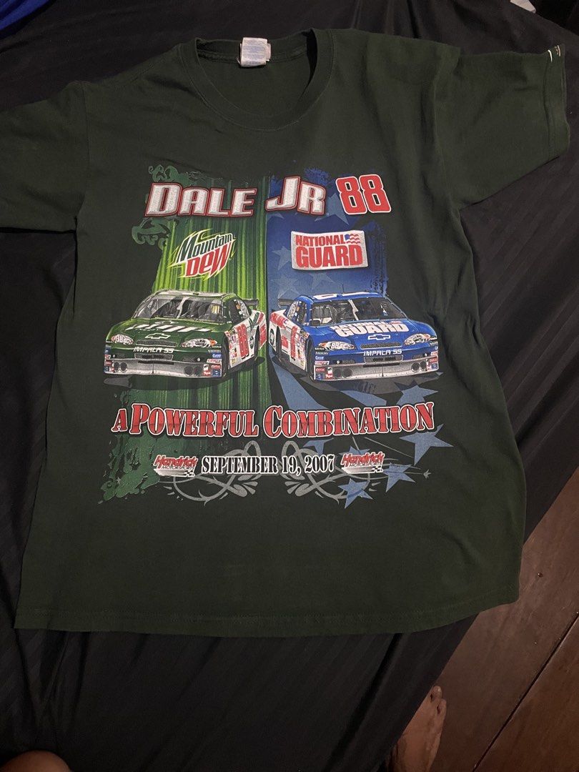 Nascar tshirt (Category: Tshirts & Polo Shirts ) located in Molave. Submitted by sixthrift (Listing ID 1464670678, Image 1). Description: Nascar dale Jr As new No issue Size medium on tag Authentic red tag anvil cut Color rate 9/10 .