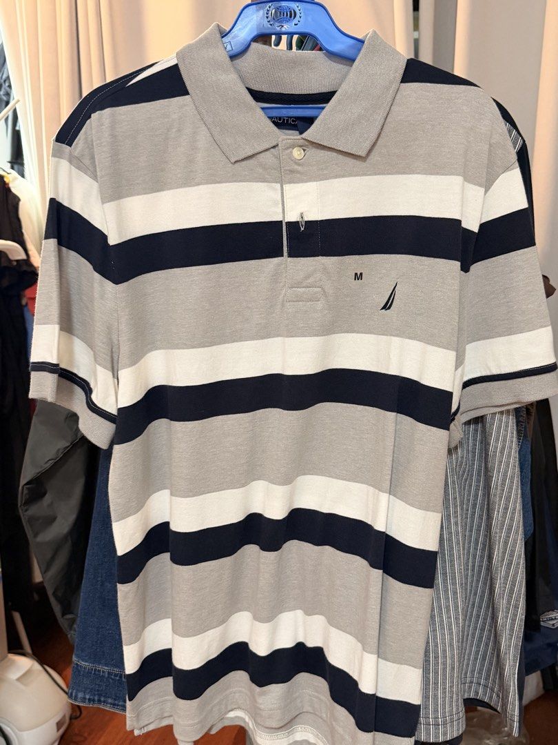 Nautica Polo Shirt (Category: Tshirts & Polo Shirts ) located in San Fernando. Submitted by mandts_closet (Listing ID 1464657535, Image 2). Description: Original Nautica Stripped Polo Shirt ❗️Brandnew with Tags ❗️Size Medium Free shipping.