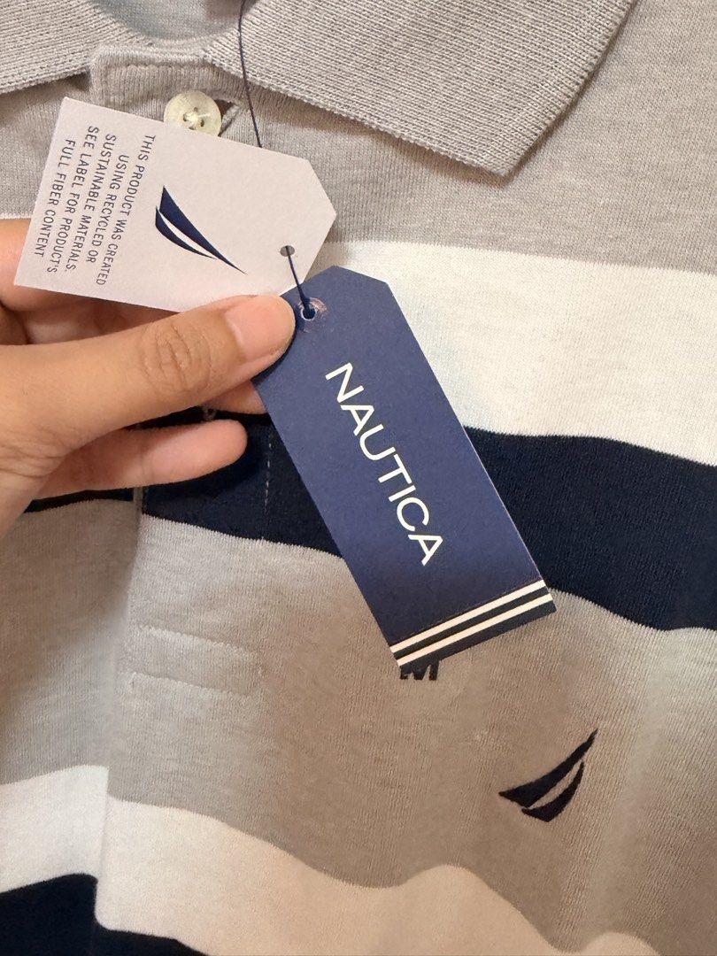 Nautica Polo Shirt (Category: Tshirts & Polo Shirts ) located in San Fernando. Submitted by mandts_closet (Listing ID 1464657535, Image 3). Description: Original Nautica Stripped Polo Shirt ❗️Brandnew with Tags ❗️Size Medium Free shipping.