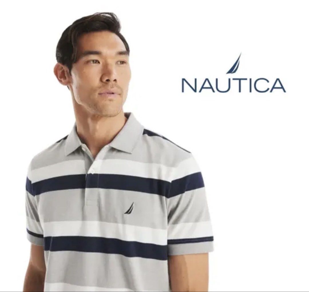 Nautica Polo Shirt (Category: Tshirts & Polo Shirts ) located in San Fernando. Submitted by mandts_closet (Listing ID 1464657535, Image 1). Description: Original Nautica Stripped Polo Shirt ❗️Brandnew with Tags ❗️Size Medium Free shipping.