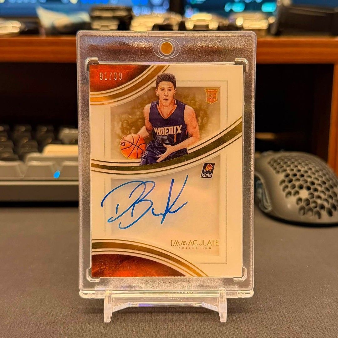 Nba Booker AU's/GU's (Category: Graded Singles) located in Manila. Submitted by blindboxcollectibles (Listing ID 1464574782, Image 3). Description: *booker RC materials patch auto PSA 8 - 38k *booker RC immac auto - 28k *booker RC immac authograph auto - 35k *booker RC hoops auto - 15k *booker RC Noir patch auto BGS 9 - 60k *booker GU's Lot (3 Rc/3non rc) - 13k mop: gcash/bank mod: lalamove loc: cainta.