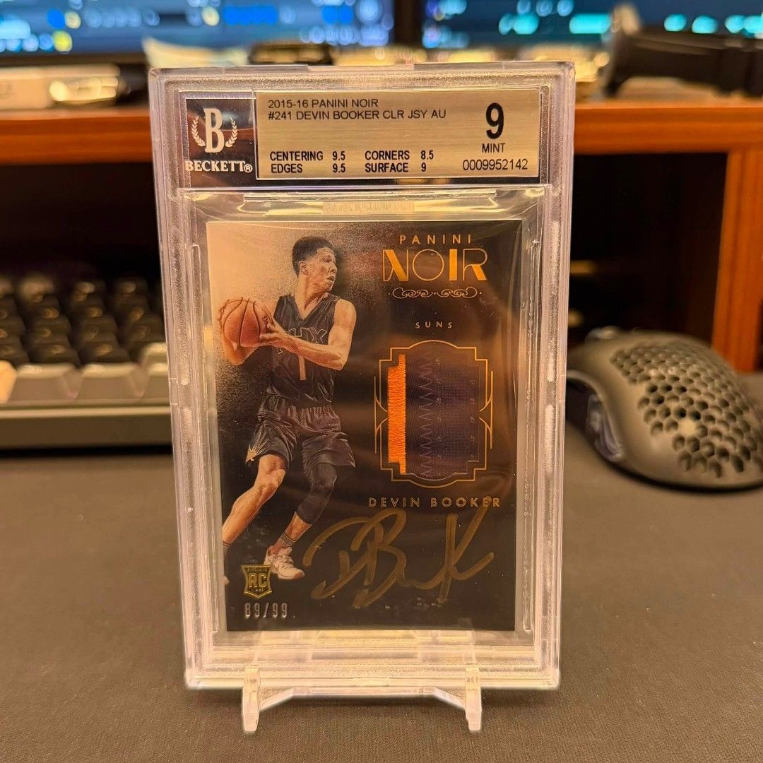 Nba Booker AU's/GU's (Category: Graded Singles) located in Manila. Submitted by blindboxcollectibles (Listing ID 1464574782, Image 2). Description: *booker RC materials patch auto PSA 8 - 38k *booker RC immac auto - 28k *booker RC immac authograph auto - 35k *booker RC hoops auto - 15k *booker RC Noir patch auto BGS 9 - 60k *booker GU's Lot (3 Rc/3non rc) - 13k mop: gcash/bank mod: lalamove loc: cainta.