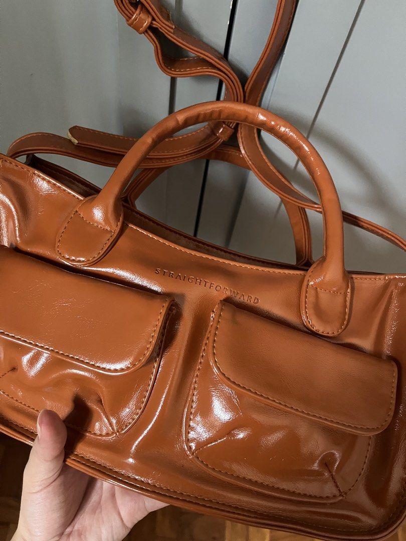 STRAIGHTFORWARD Brown Crossbody Bag (Category: Cross-body Bags) located in Las Pinas. Submitted by limcmc (Listing ID 1464607193, Image 2). Description: ‼️ NEVER USED. 🚫 Tag/s RFS: Decluttering MOP: Gcash & BDO (NO REFUNDS) Shipping: Shouldered by the buyer (gogoexpress, j&t, lalamove) ✨ DM me for more inquiries!.