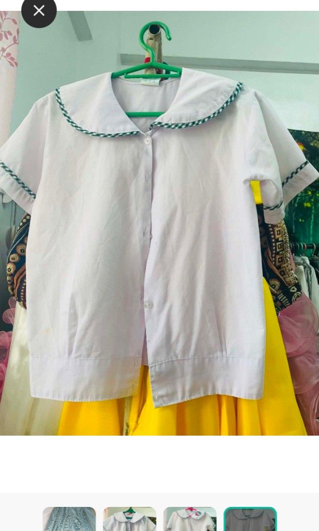 New era elem uniform (Category: Sets or Coordinates) located in Quezon City. Submitted by Mayas_Warehouse (Listing ID 1464588839, Image 1). Description: take all for 500 yung palda po at Isang blouse Jan btand new 550 po Ang bili ko medium to XL po Ang size with free p.e. uniform.