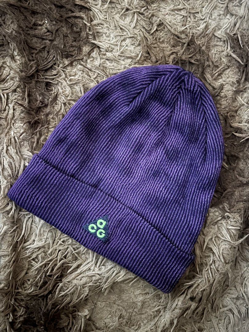 NIKE A.C.G (Category: Beanies) located in General Santos City (Dadiangas). Submitted by arnoldcesa98026 (Listing ID 1464732295, Image 1). Description: NIKE A.C.G (Beanie) “Purple Ink” with green logo and reflective knit.” ☑️ 1 Size ☑️ Excellent Condition (As new) ☑️ Color rate 9.5/10 ₱1,000 All trademarks, brand names, and ownership belong to their respective owners. This post is intended for product selling and awareness only. Thank you for supp