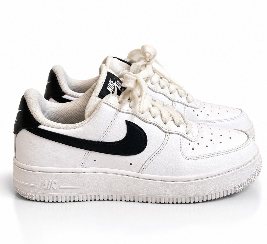 Nike Air Force 1 white black (Category: Sneakers) located in Manila. Submitted by foundbyher (Listing ID 1464743645, Image 1). Description: Slightly used and still in good condition. Original/authentic, bought from ABC-MART Japan. No Box included.