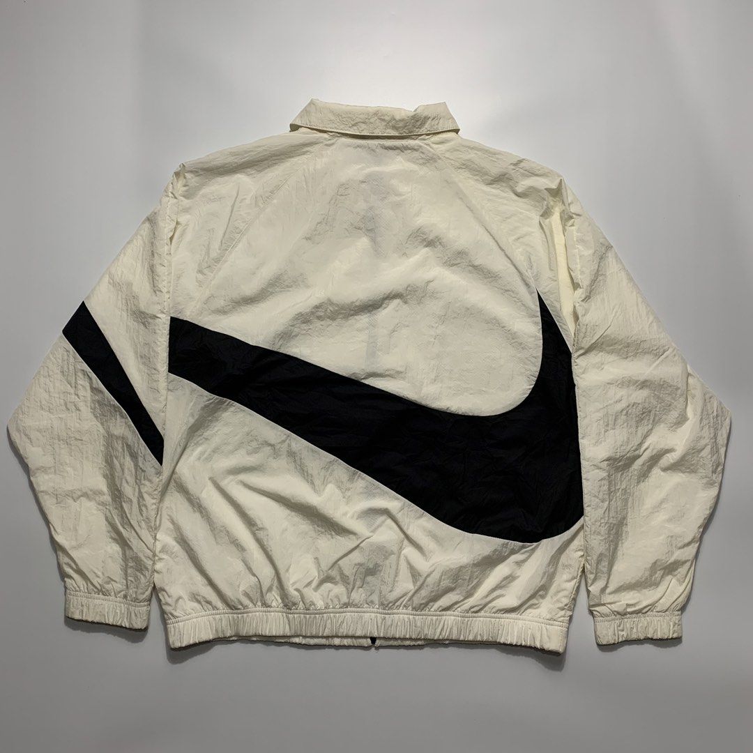 Nike big swoosh Woven Jacket (Category: Coats, Jackets and Outerwear) located in Natividad. Submitted by endsource.ph (Listing ID 1464642220, Image 2). Description: Nike big swoosh Woven Jacket ‎_____________ ‎Size: XXL on tag can fit Large mens ‎Width : 27 ‎Length: 29.5 ‎Shoulder: 24 ‎Sleeves: 26 ‎(actual dimension) ‎______________ ‎Like New Condition ‎(use once or twice) ‎Lightly Used Condition ‎(used w/care) ‎______________ ‎Issue: none ‎Color