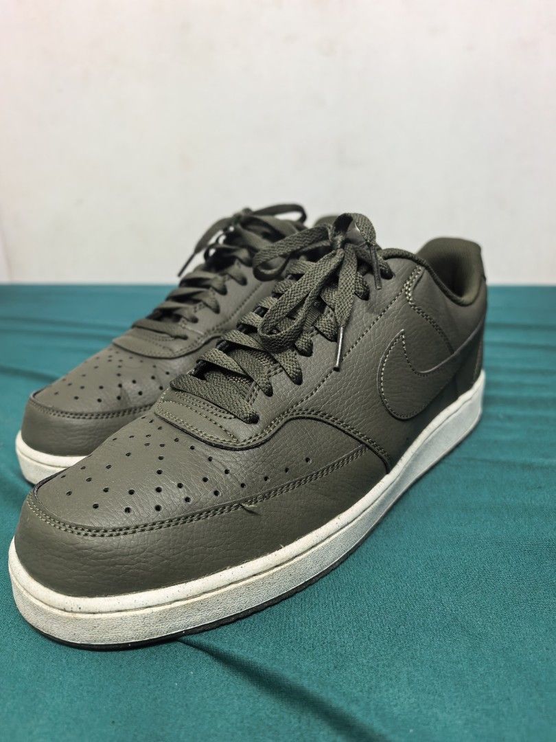 Nike Court Vision Cargo Khaki/Sail (Category: Sneakers) located in Manila. Submitted by mishaaraca90834 (Listing ID 1464698982, Image 2). Description: Negotiable No box Size US 12 9/10 condition; Used three times Price is firm and is lower than reselling price or retail price. RFS: Need Funds Shipping fee will be shouldered by the buyer, Lalamove/Grab or meetups in Mandaluyong or QC only. Payment thru GCash, MariBank, MAYA or BDO. .