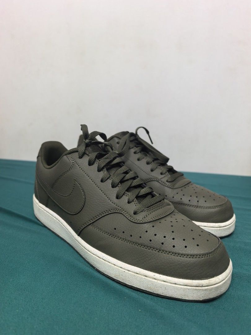 Nike Court Vision Cargo Khaki/Sail (Category: Sneakers) located in Manila. Submitted by mishaaraca90834 (Listing ID 1464698982, Image 1). Description: Negotiable No box Size US 12 9/10 condition; Used three times Price is firm and is lower than reselling price or retail price. RFS: Need Funds Shipping fee will be shouldered by the buyer, Lalamove/Grab or meetups in Mandaluyong or QC only. Payment thru GCash, MariBank, MAYA or BDO. .
