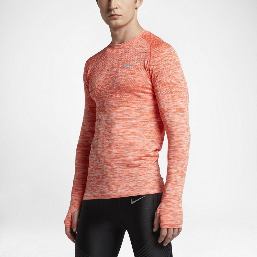 Nike drifit knit running LS (Category: Activewear) located in Daraga. Submitted by cariboy_1125 (Listing ID 1464571640, Image 1). Description: XL on tag (fit Large) 20x28 via tape measure Excellent.
