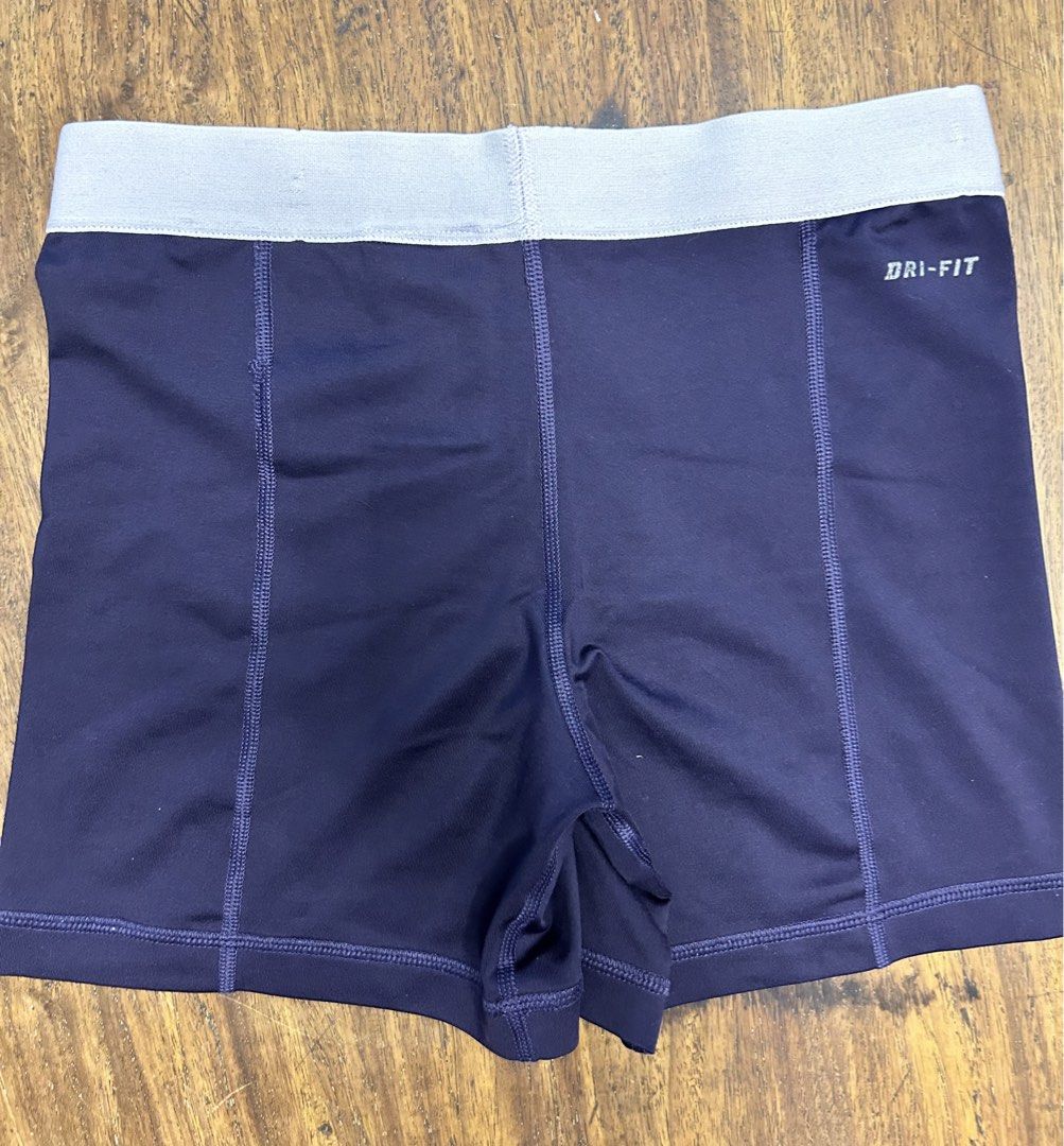 Nike Pro Dark Purple Activewear Shorts (Category: Activewear) located in Antipolo. Submitted by tshopph (Listing ID 1464613604, Image 2). Description: 💜 Nike Pro Dri-FIT Cycling Shorts 💜 Classic high-performance Nike Pro athletic shorts in a deep purple colorway. Perfect for workouts, gym sessions, running, volleyball, cheerleading, or wearing under sports shorts for extra coverage. Condition: lightly used Size: medium Price: ₱300 Same-day deli