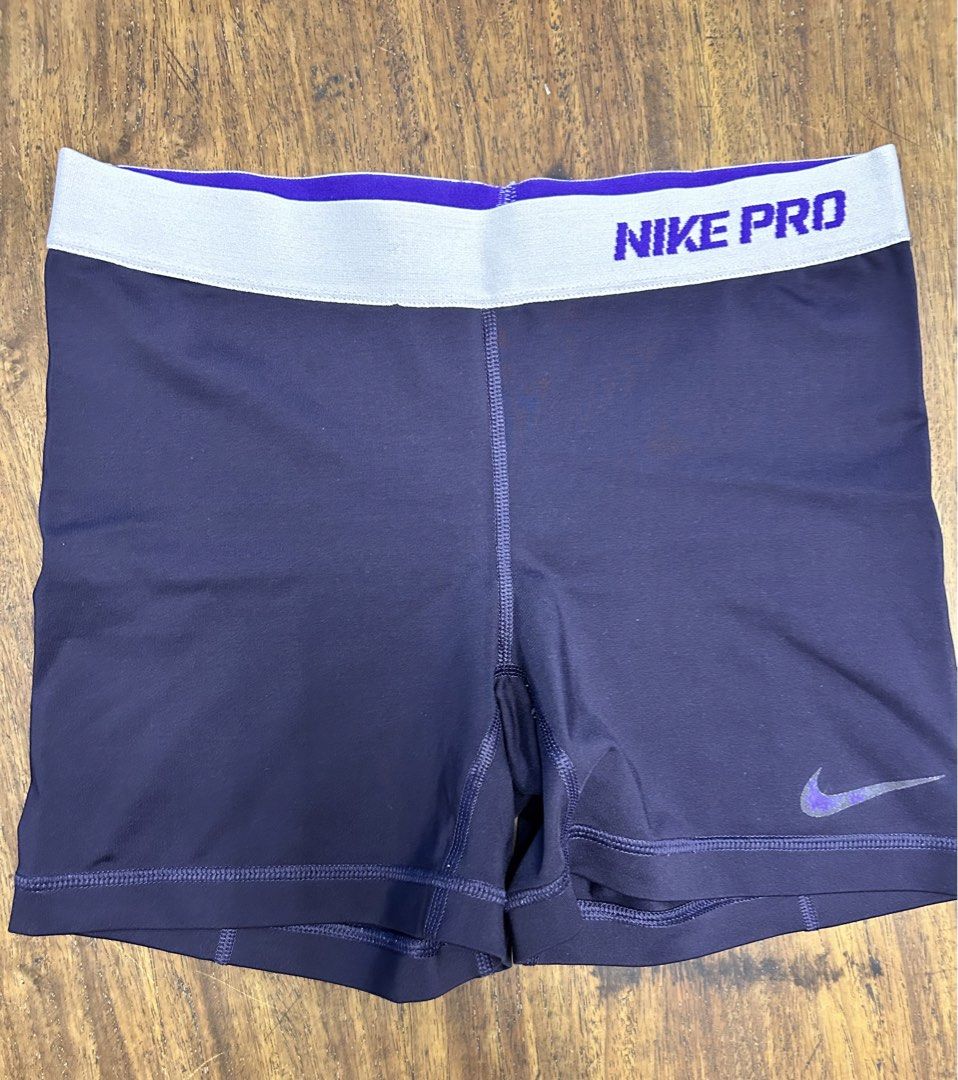 Nike Pro Dark Purple Activewear Shorts (Category: Activewear) located in Antipolo. Submitted by tshopph (Listing ID 1464613604, Image 1). Description: 💜 Nike Pro Dri-FIT Cycling Shorts 💜 Classic high-performance Nike Pro athletic shorts in a deep purple colorway. Perfect for workouts, gym sessions, running, volleyball, cheerleading, or wearing under sports shorts for extra coverage. Condition: lightly used Size: medium Price: ₱300 Same-day deli