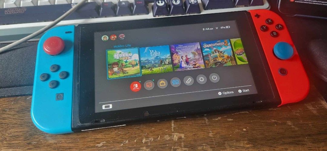 Nintendo Switch Console with Games and Accessories (Category: Nintendo) located in Marikina City. Submitted by tepmanalo (Listing ID 1464578737, Image 2). Description: - Complete Nintendo Switch console set - Includes dock, red & blue Joy-Cons, and all cables - Comes with Super Smash Bros. Ultimate, Immortals Fenyx Rising, and Crash Bandicoot N. Sane Trilogy - Extra controller included for multiplayer - All items are in their original packaging -