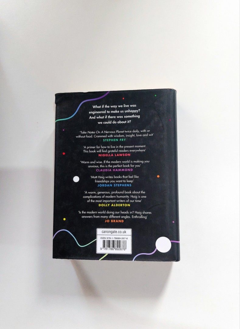 Notes on a Nervous Planet by Matt Haig (Hardcover) (Category: Storybooks) located in Tanauan. Submitted by solanathriftph (Listing ID 1464659443, Image 2). Description: 📚 major bookshelf clean out / clearance sale ~ — RFS: decluttering my bookshelves and switching to digital books — MOP: Gcash | fast shipping *feel free to send a message if you wish to negotiate the price :).