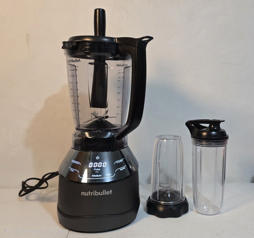 Nutribullet Triple Prep System Blender (Category: Juicers, Blenders & Grinders) located in Rizal. Submitted by potato_corner (Listing ID 1464751263, Image 2). Description: Nutribullet Triple Prep System Blender Australian mall pull out Used as demo/display unit 220V Model:NBP-200 Inclusion Full size Blender Pitcher 2 personal blender bottle 1 blade 2 lid Tamper No issue.