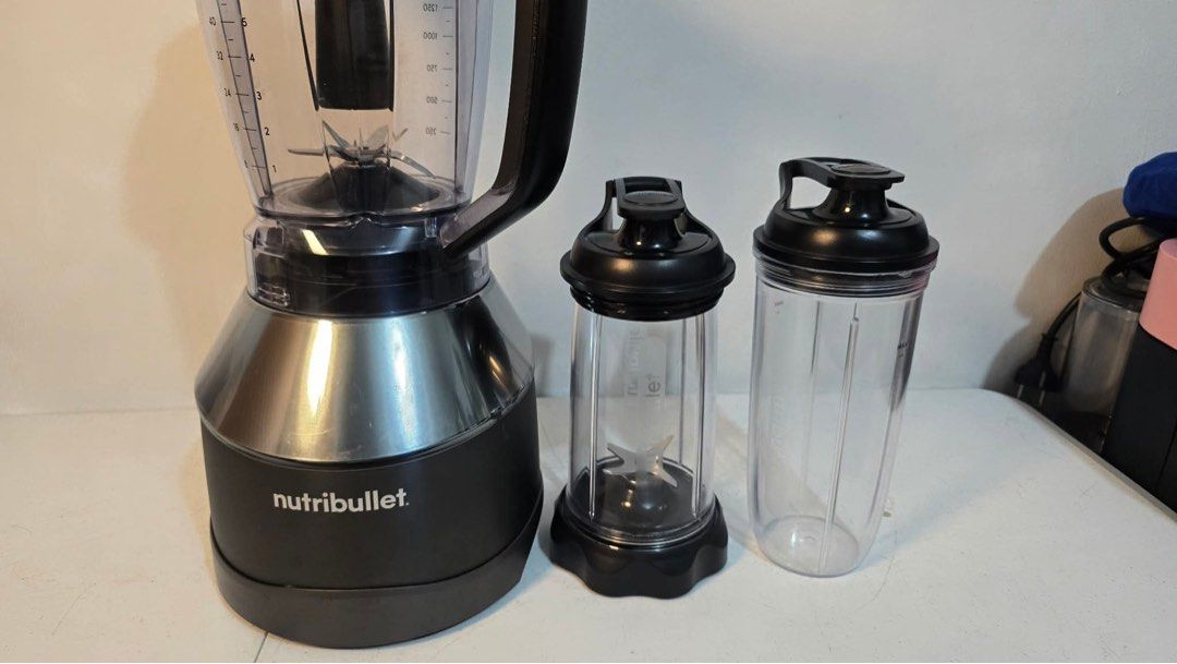 Nutribullet Triple Prep System Blender (Category: Juicers, Blenders & Grinders) located in Rizal. Submitted by mikz_1303 (Listing ID 1464765676, Image 3). Description: Nutribullet Triple Prep System Blender Australian mall pull out Used as demo/display unit 220V Model:NBP-200 Inclusion Full size Blender Pitcher 2 personal blender bottle 1 blade 2 lid Tamper No issue .