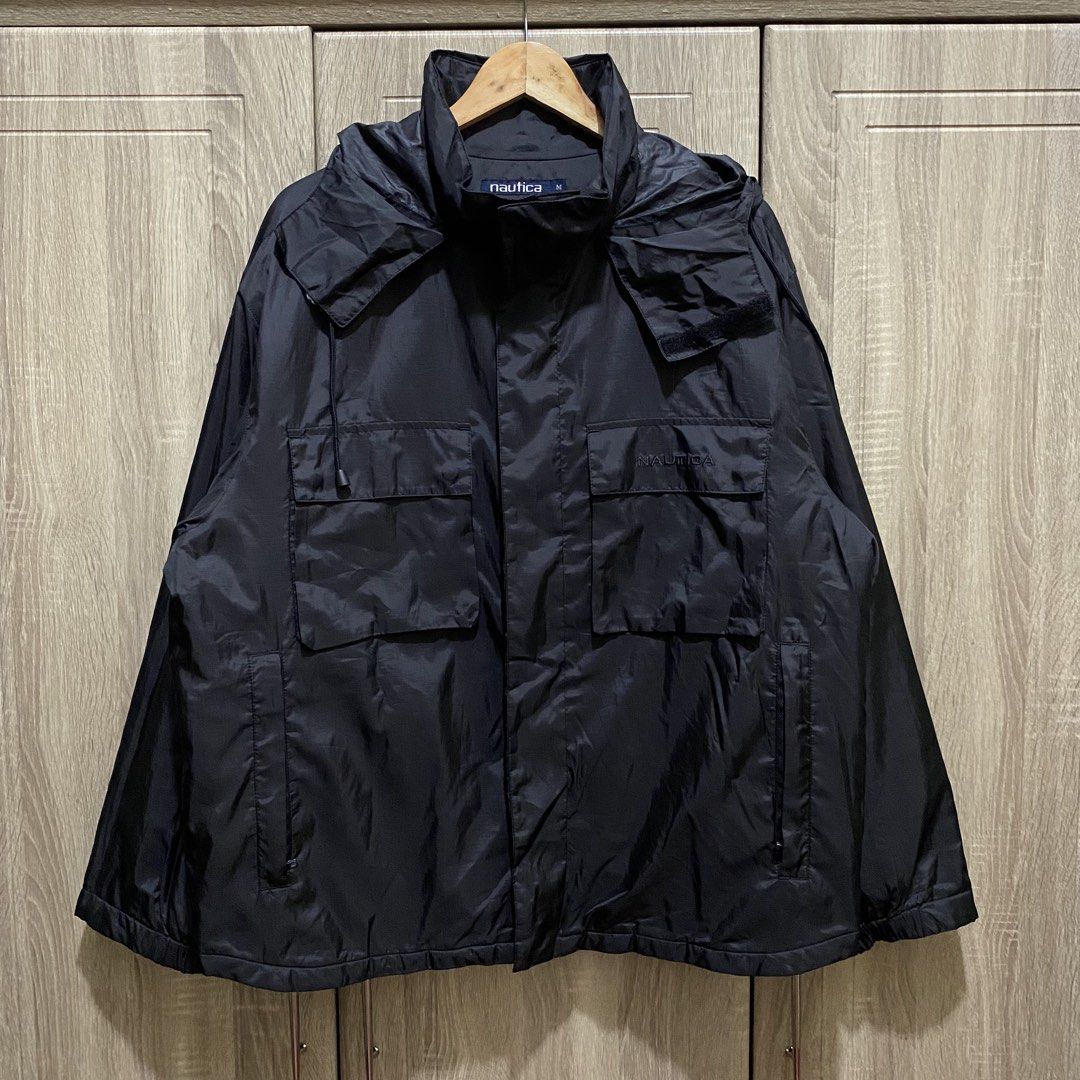 Nylon jacket (Category: Coats, Jackets and Outerwear) located in Manila. Submitted by saint.m (Listing ID 1464636341, Image 1). Description: Size: M on tag Length: 28 Width: 25.8 .