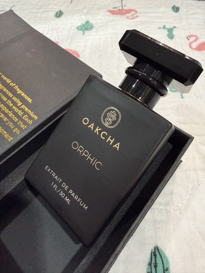 Oakcha Orphic Extrait de Parfum 30ml (Category: Fragrance & Deodorants) located in Quezon City. Submitted by beautycallph (Listing ID 1464636175, Image 1). Description: Bought from US website crafted from new york It is an Extrait perfume meaning more than oil than an EDP perfume so it stays long. It may be strong at first but it lasts when it settles. Sprayed just a few times im a perfume collector but I am moving house so I need extra funds .